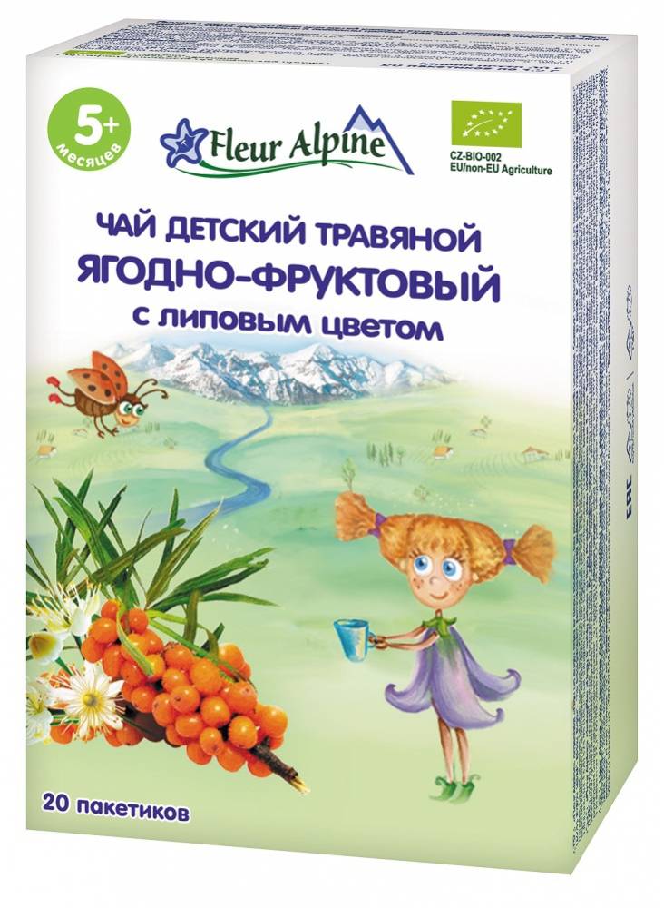Детский чай Яգодно-Фруктовый լиповым цветом