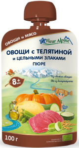 Мясо- и рыборастительное пюре, 100 г