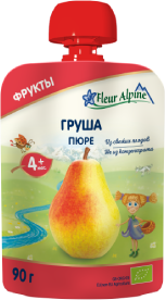Монокомпонентне фруктове пюре, 90 г