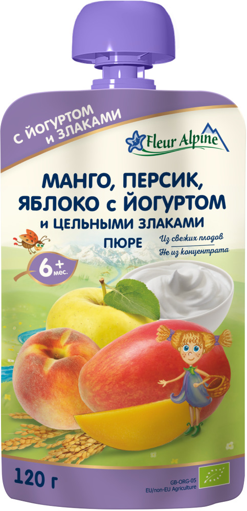 Манго, Персик, Яблуко з Йогуртом
